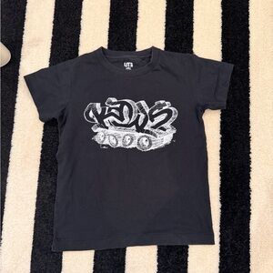 KAWS Black Graphic Kids T-Shirt